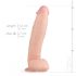 Real Fantasy Dwane - munanditega realistlik dildo - 31cm (naturaalne) 