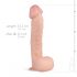 Real Fantasy Lexon - munanditega realistlik dildo - 33 cm (naturaalne) 