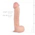 Real Fantasy Lexon - munanditega realistlik dildo - 33cm (naturaalne)