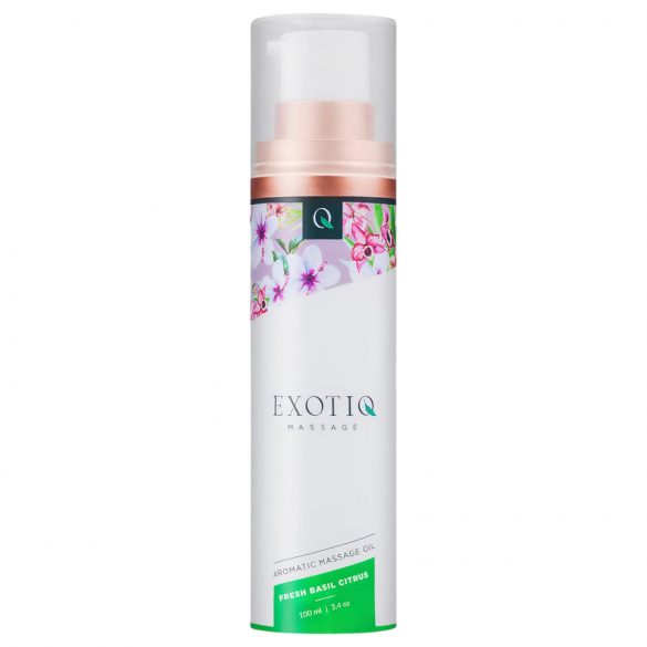 Exotiq - lõhnastatud massaažiõli - basiilik-sidrun (100 ml)