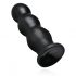 BUTTR Tactical III - kleepuva alusega dildo (must) 