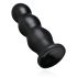 BUTTR Tactical III - iminappadega dildo (must)