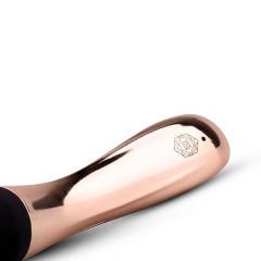   Rosy Gold Wand Curve - laetav akumassaaž vibraator (roosikuld)