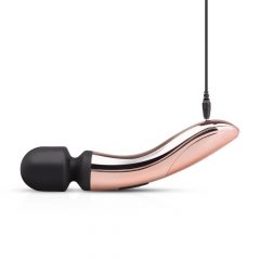   Rosy Gold Wand Curve - laetav akumassaaž vibraator (roosikuld)