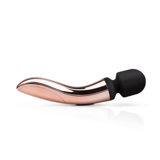Rosy Gold Wand Curve - laetav akumassaaž vibraator (roosikuld)