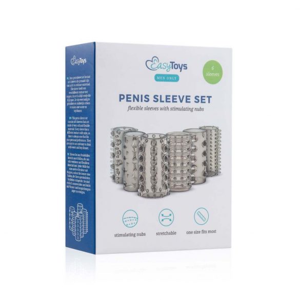 Easytoys peenisehülss - peenisemansett komplekt - suits (6tk) 