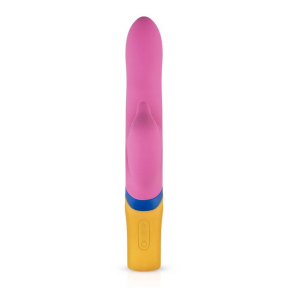 PMV20 Copy Dolphin - akutoitel, pöörleva peaga, kliitorikäepideme vibraator (roosa)