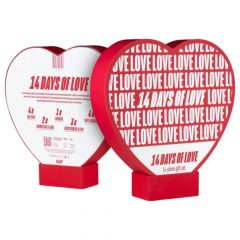   LoveBoxxx 14 päeva armastust - erootiline vibraatorikomplekt paaridele (punane)