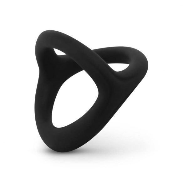 Easytoys Desire Ring - elastne peenise- ja munandirõngas (must) 