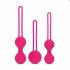 Easytoys LoveBalls - geishakuulide komplekt - 3-osaline (roosa) 