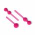 Easytoys LoveBalls - geishakuulide komplekt - 3-osaline (roosa) 