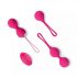 Easytoys LoveBalls - vibreerivad geishapallide komplekt - 3-osaline (roosa) 