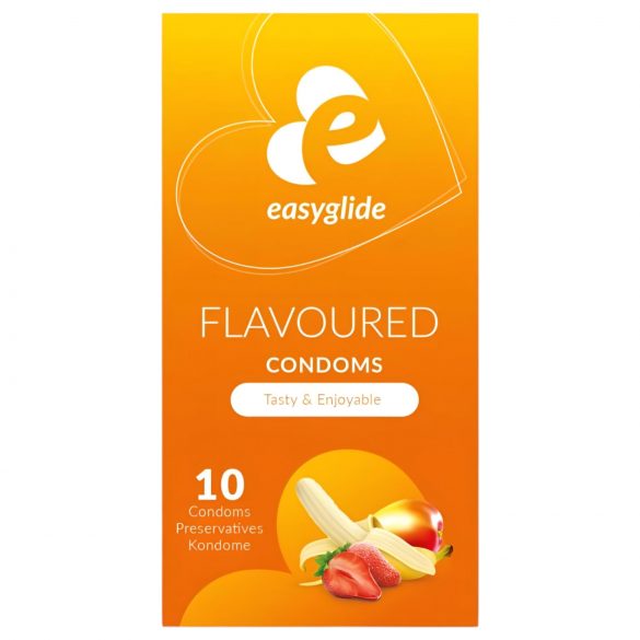 EasyGlide Flavoured - maitsestatud kondoomid (10 tk)