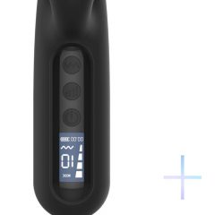   BLAQ - digitaalse disainiga jänkukõrvadega kliitori stimulaator (must)