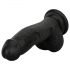 Easytoys - elutru munanditega dildo - 12 cm (must)