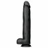 BUTTR Operation Dingo - hiiglaslik elutru dildo - 43 cm (must)