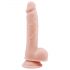 Hr. Dixx 7.6 - iminapaga, munandiga dildo - naturaalne (19,5cm)