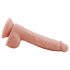 Hr. Dixx 7.6 - iminapaga, munandiga dildo - naturaalne (19,5cm)