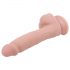 Hr. Dixx 7.6 - iminapaga, munandiga dildo - naturaalne (19,5cm)