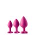 Flirts anaaltreeningu komplekt - anaal dildo komplekt (3 tk) - roosa 