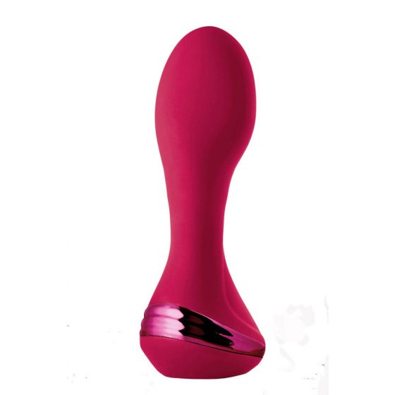 Sparkling Isabella - akutoitega, raadioga pumpatav anaalne vibraator (punane)