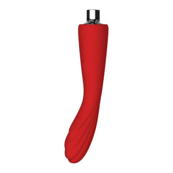 Red Revolution Georgia - akuga G-punkti vibraator ja vaginaimija (punane)