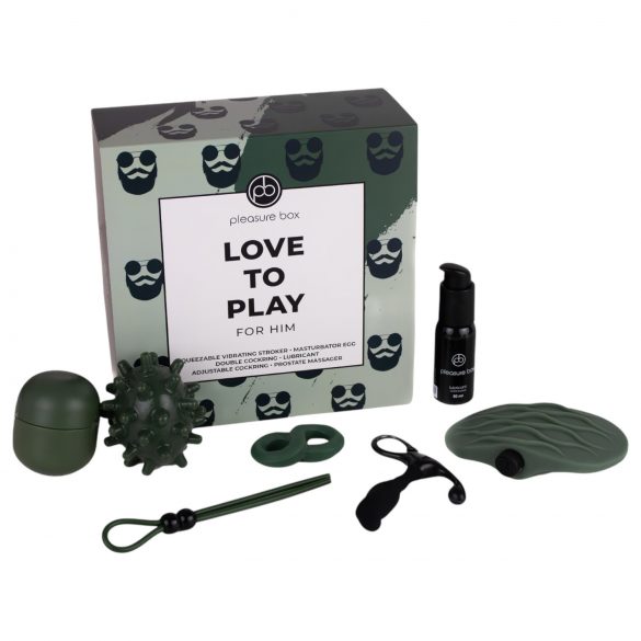 Pleasure Box Love to Play - masturbaatorikomplekt - 6-osaline