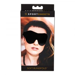 Sportsheets - pehme, elastne silmamask (must)