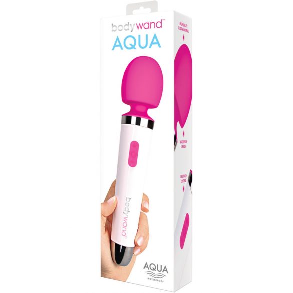 Bodywand Aqua Wand - veekindel massaaživibraator (valge-roosa) 