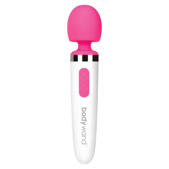 Bodywand Aqua Mini - akuga, veekindel masseeriv vibraator (valge-roosa)