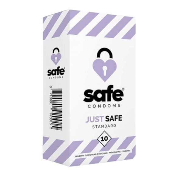 SAFE Just Safe - standard, vaniljemaitseline kondoom (10tk)