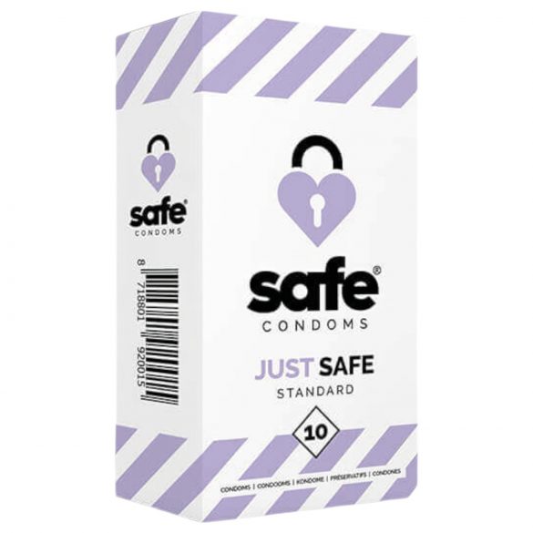 SAFE Just Safe - standard, vanillimaitseline kondoom (10 tk)