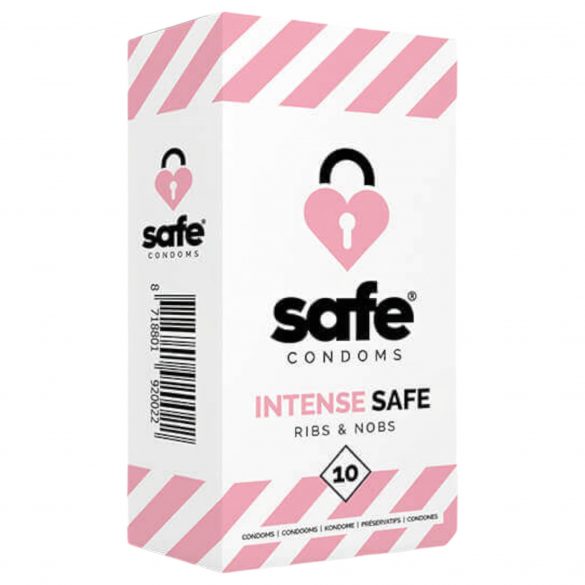 SAFE Intense Safe - soonilise ja täpilise musteriga kondoom (10tk) 