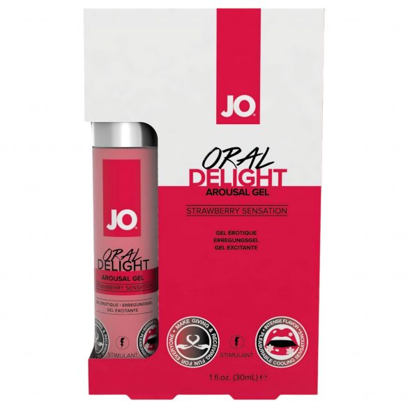 System JO Oral Delight - jahutav, söödav libesti - maasikas (30ml) 