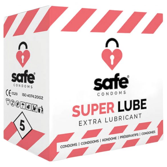 SAFE Super Lube - ekstra libisem kondoom (5 tk)