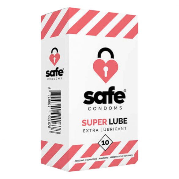 SAFE Super Lube - lisamäärdega kondoom (10tk)