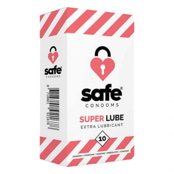 SAFE Super Lube - extra libesti kondoom (10 tk) 