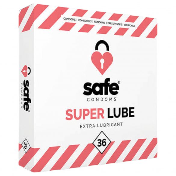 SAFE Super Lube - lisamäärdega kondoom (36tk) 