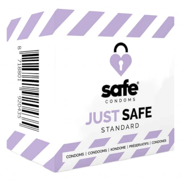 SAFE Just Safe - standard, vaniljemaitseline kondoom (5tk) 