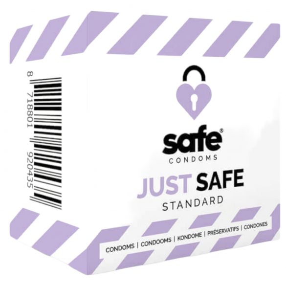 SAFE Just Safe - standard, vaniljemaitseline kondoom (5 tk)