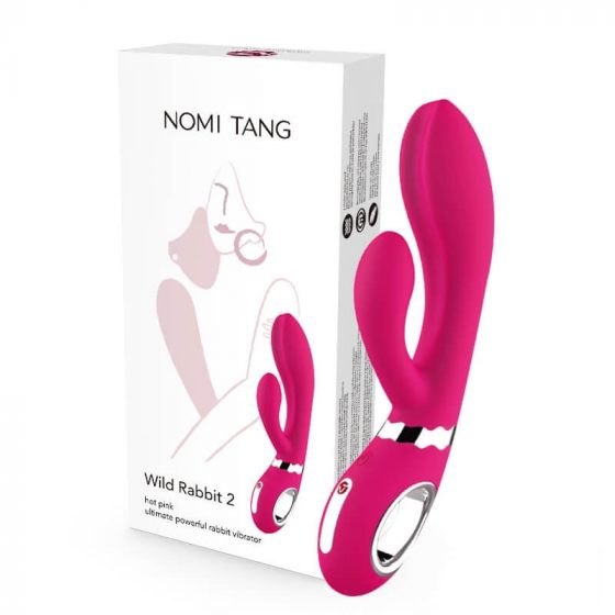 Nomi Tang - akupatarei ja kliitorikaardike ning G-punkti vibraator (roosa)