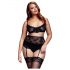 BACI Plus Size - pitsiline pesukomplekt - must (XL-XXL)