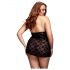 BACI Plus Size - kaelapaelaga, pitsist babydoll - must (XL-XXL)