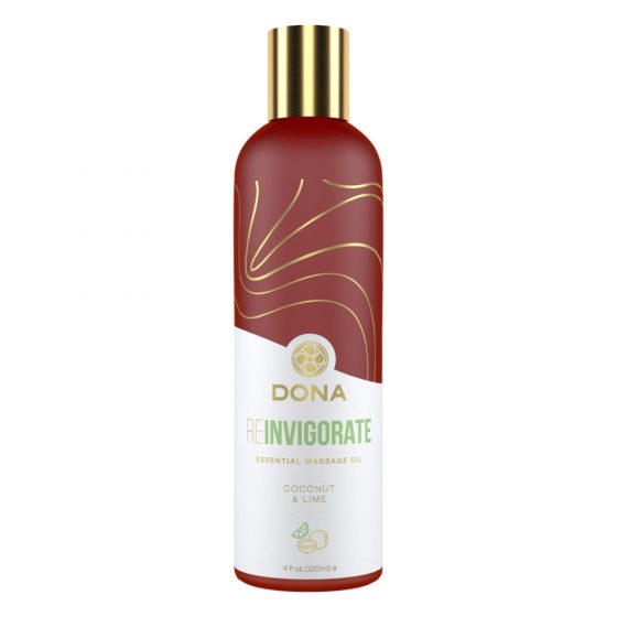 Dona Reinvigorate - vegan massaažiõli - kookospähkel-laim (120ml)