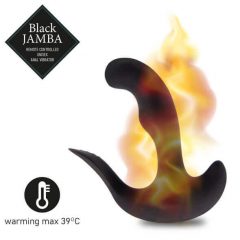   FEELZTOYS Black Jamba - juhtmevaba, soojendusega anaaldildo (must)