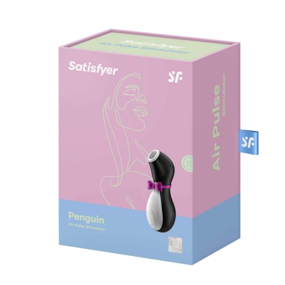Satisfyer Penguin - akuga, veekindel kliitoristimulaator (must-valge)