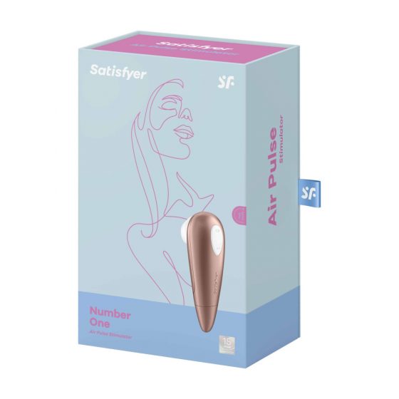 Satisfyer 1 Number One - veekindel õhulainetehnoloogiaga kliitori stimulaator (pruun)