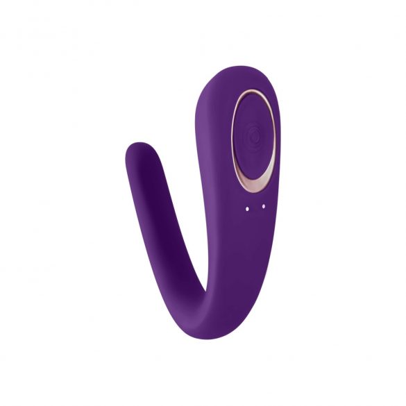 Satisfyer Double Classic - veekindel, akutoitega paarivibraator (lilla) 