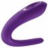 Satisfyer Double Classic - veekindel, akutoitega paarivibraator (lilla) 