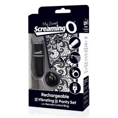   Screaming O MySecret - akuga, juhtmevaba vibreeriv stringit - must (S-L)